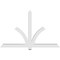 Ekena Millwork Redmond Architectural Grade PVC Gable Bracket, 72"W x 45"H x 4"D x 4"F, 15/12 Pitch GBP072X45X0404RED00 - alternate 5